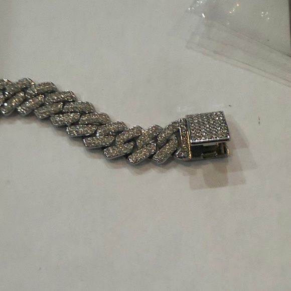 #45 Invicta Silver Cuban Link Bracelet - Picture 6 of 7
